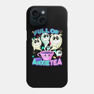 Cute Kawaii Teacup Full of Anxiety Anxietea Pastel Goth Phone Case