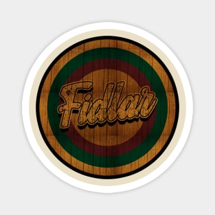 Circle Retro Fidlar Magnet