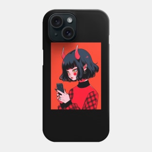 Demon anime girl Phone Case