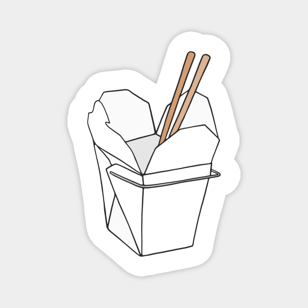 Chinese Takeout Box Magnet by murialbezanson