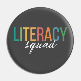 Literacy Squad Pin