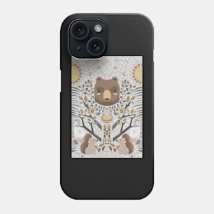 bear  and giraffe pattern Phone Case