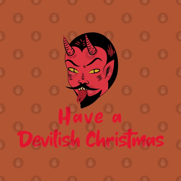 Have a Devilish Christmas, Male Devil, Christmas Gift, Satan, Devilish by Style Conscious