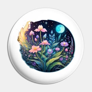 Mschiffer's Bioluminescent Wonder: Exquisite Nighttime Illustration (405) Pin