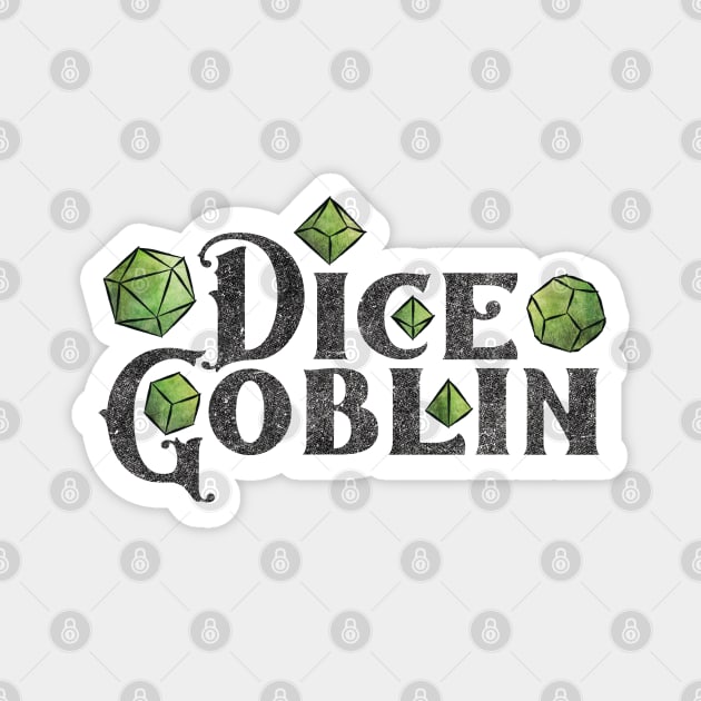 Dice Goblin Forest Green Dice Magnet by ViolaVixi