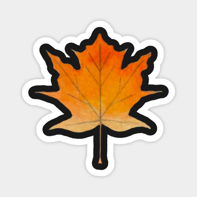 Maple Leaf Magnet by dreamtravel