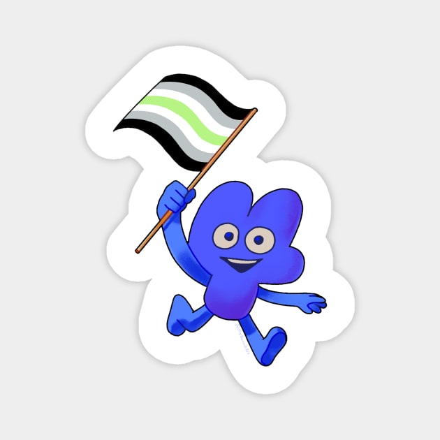 Agender Pride Flag Four! Magnet by MsBonnie