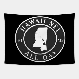 Roots Hawaii and Mississippi by Hawaii Nei All Day Tapestry