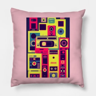 80's retro casette Design Pillow