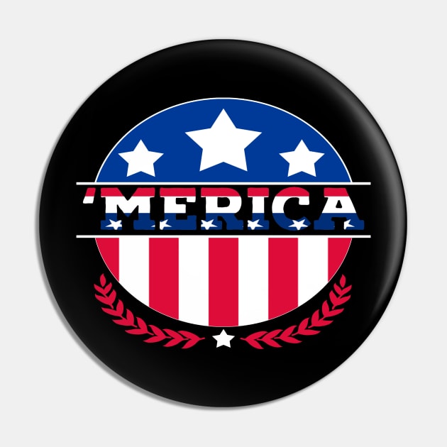America Independence Day Pin by Republic Inc