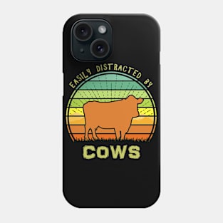 Easily Distracted By Cows Phone Case