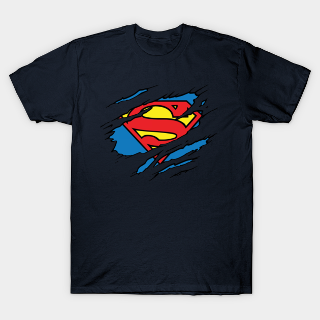 Superman Logo Ripped Justice League T Shirt Teepublic Find great deals on ebay for superman logo t shirt and superman logo sticker. superman logo ripped