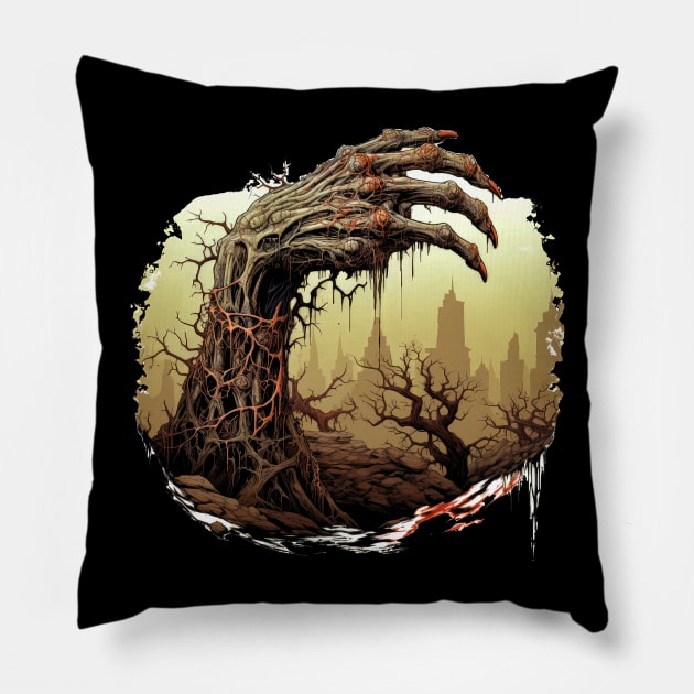 Zombie Emerging Pillow by ZombieTeesEtc