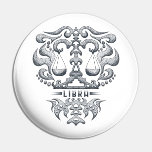 Libra Zodiac Design Astrology Pin