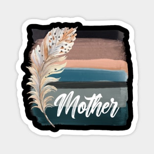 Pastel feather brushstroke mother Magnet