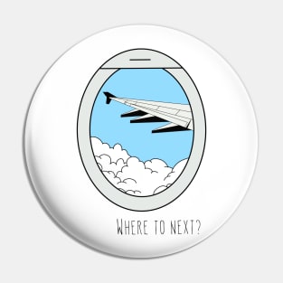 Airplane window Pin