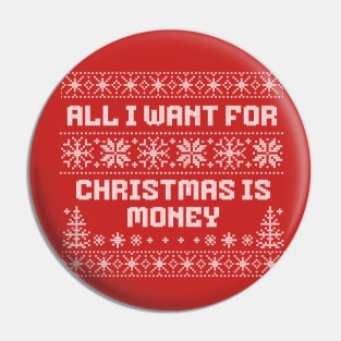 All I want for Christmas is money Pin