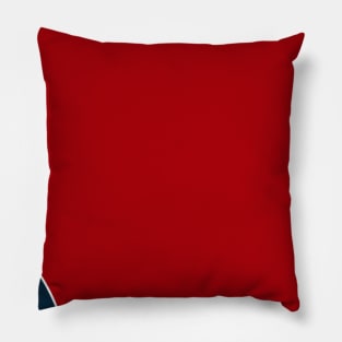 Red and Navy Blue Nautical Let Your Dreams Set Sail Pillow