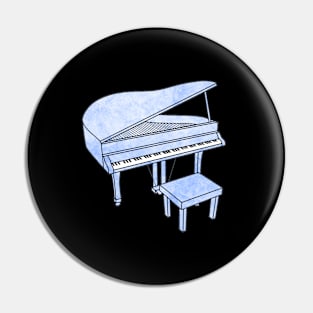 Sky Blue Piano Pin