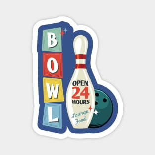 Retro Bowling Magnet