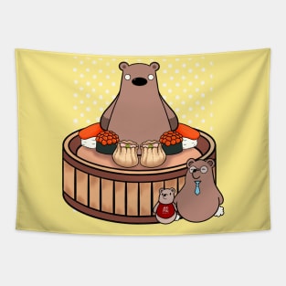 Sushi and bear Tapestry