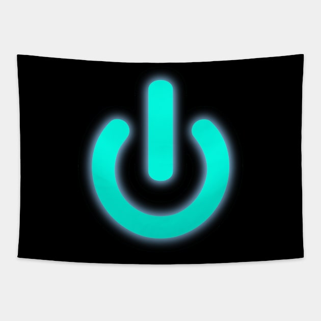 On Symbol Are You Turned on in turquoise For Your IT Specialist or Gamer in your life? Tapestry by This is ECP