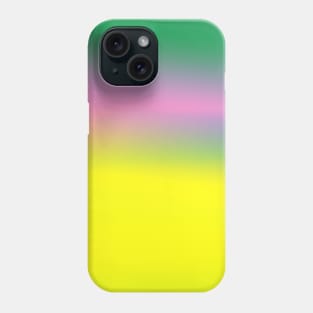 yellow blue pink green texture gradient Phone Case