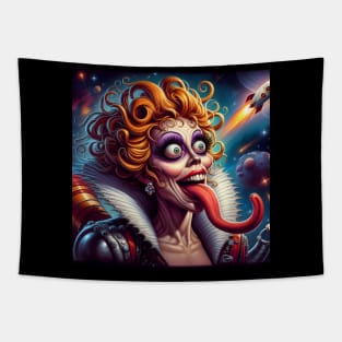 Sci Fi Woman Tapestry