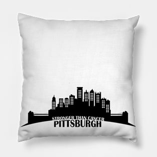 Pittsburgh is stronger than cancer Pillow