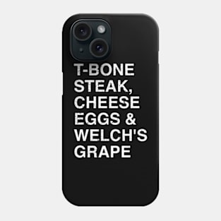 breakfast menu distressed Phone Case