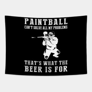 "Paintball Can't Solve All My Problems, That's What the Beer's For!" Tapestry