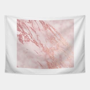 Pink and rose gold marble Tapestry
