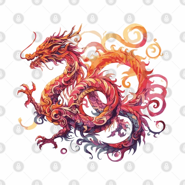 Colorful Dragon by Heartsake