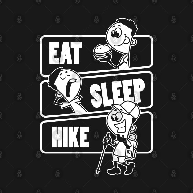 Eat Sleep Hike Repeat - Funny Hiking Hiker Gift design by theodoros20