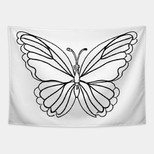 Butterfly Line Art design Tapestry