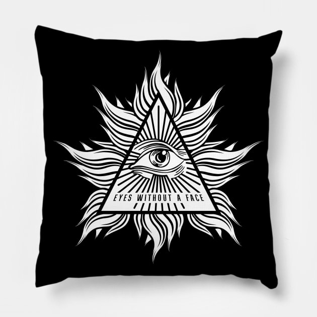 Eyes without a face Pillow by Eighties