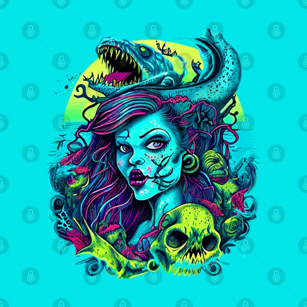 Zombie Mermaid by machmigo