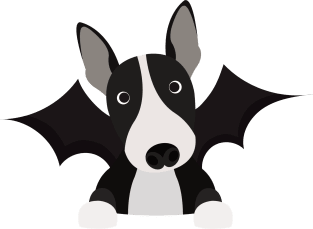 English Bull Terrier Halloween Fancy Dress Costume Magnet