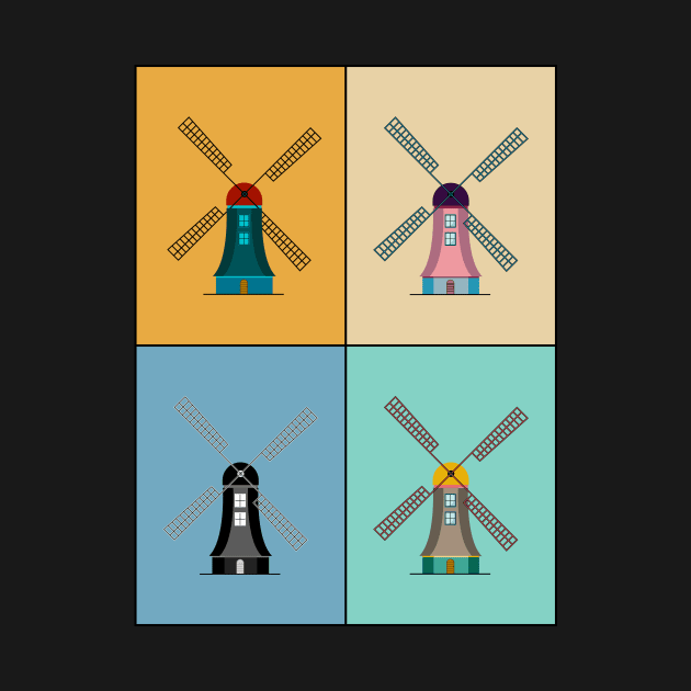 Windmill T-Shirt by ARTotokromo