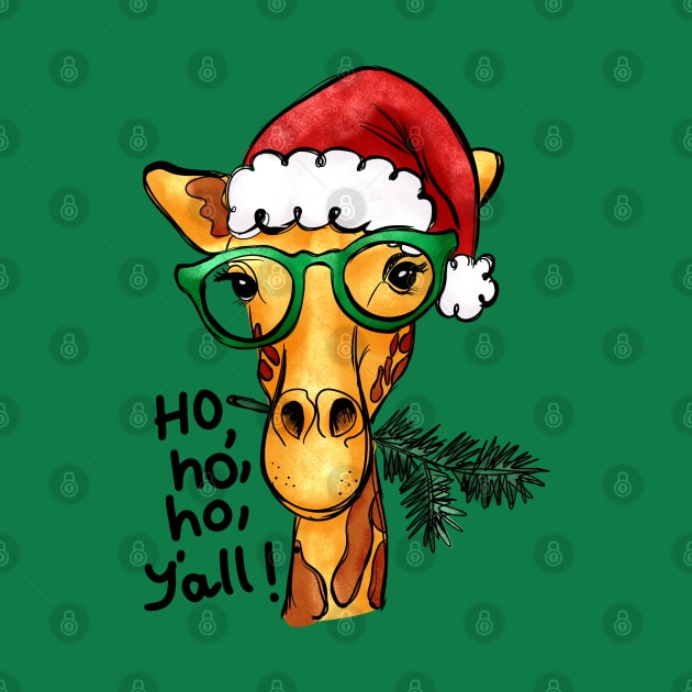 Christmas Giraffe by Pop Cult Store