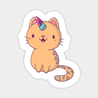 Adorable Tabby | Unicorn Horn Cat Magnet