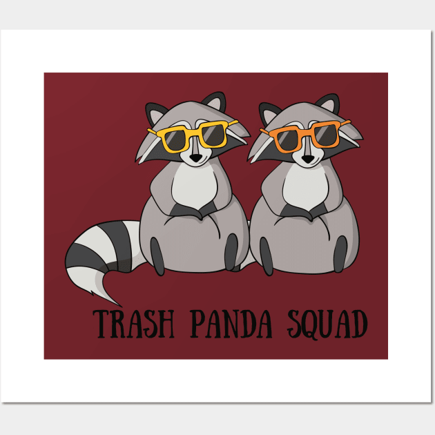 Trash Panda Art Print Raccoon Wall Art Animal Artwork