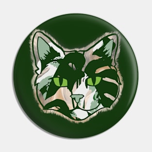 Camo Kitty Pin