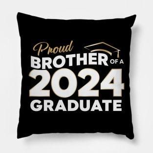 Graduation 2024 for family Proud Brother Graduate Class of 2024 Senior Pillow