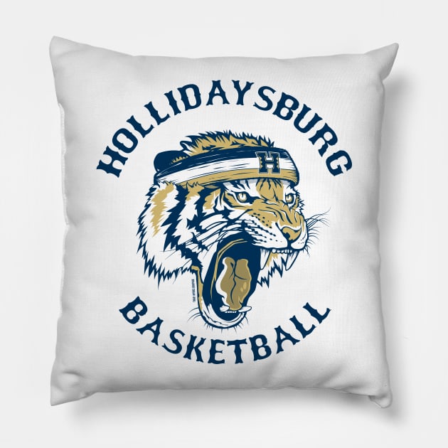 Hollidaysburg Basketball Pillow by OutdoorMayhem