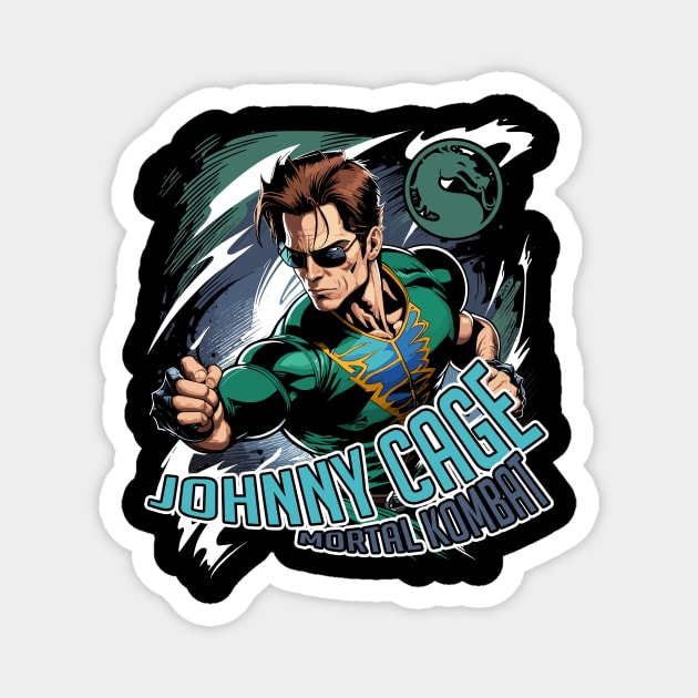 Johnny Cage Magnet by Brom Store