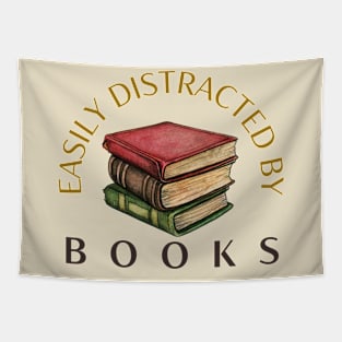 Easily Distracted by Books Tapestry