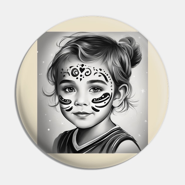face painting Pin by XtremePizels