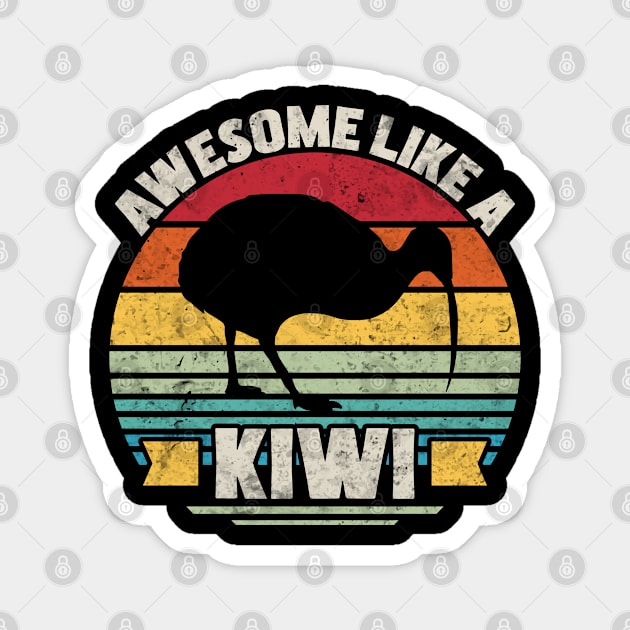 Awesome Like A Kiwi Bird Magnet by White Martian