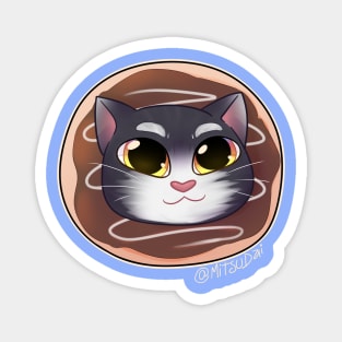 Guppy Cat Donut Magnet